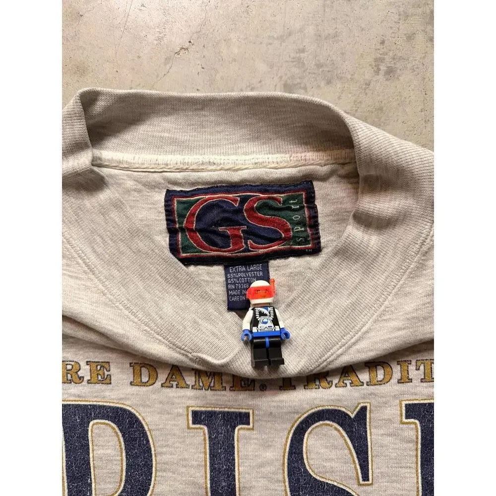 Vintage Notre Dame Irish Football Sweatshirt - XL - Picture 3 of 7